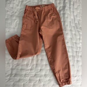 Bonpoint Girl’s Pink Elastic Waist Cotton Pants - Size 6